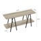 Manhattan Comfort Celine Side Table Console in Rustic Grey 25547-GY - alternate 3